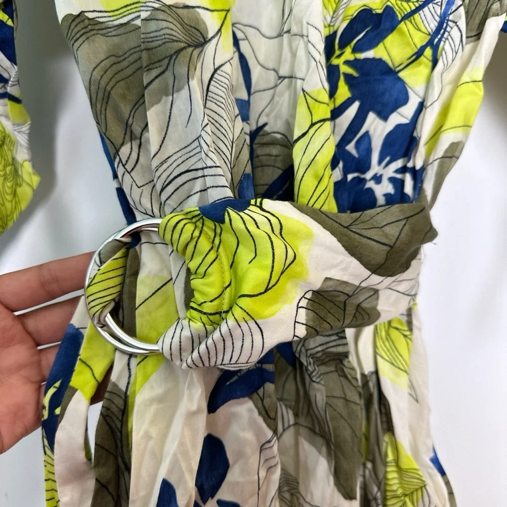 FLORAL BELTED DRESS - Picture 8 of 11